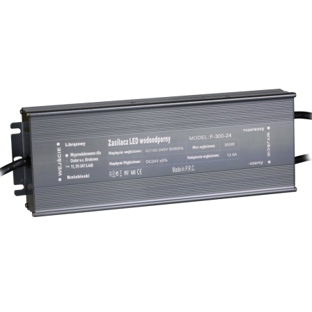 Zasilacz LED ZH-300-24 300W 24V IP67 wodoodporny